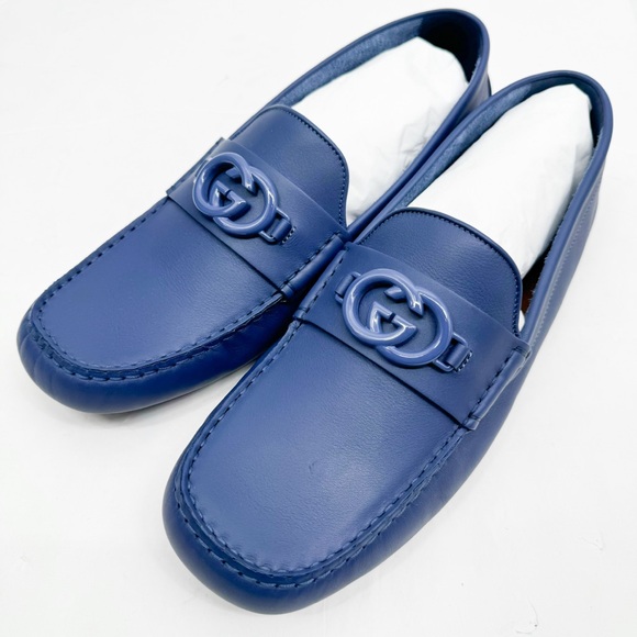 GUCCI INTERLOCKING G DRIVER "WASHED INDIGO" Sz 11.5G - Picture 6 of 14